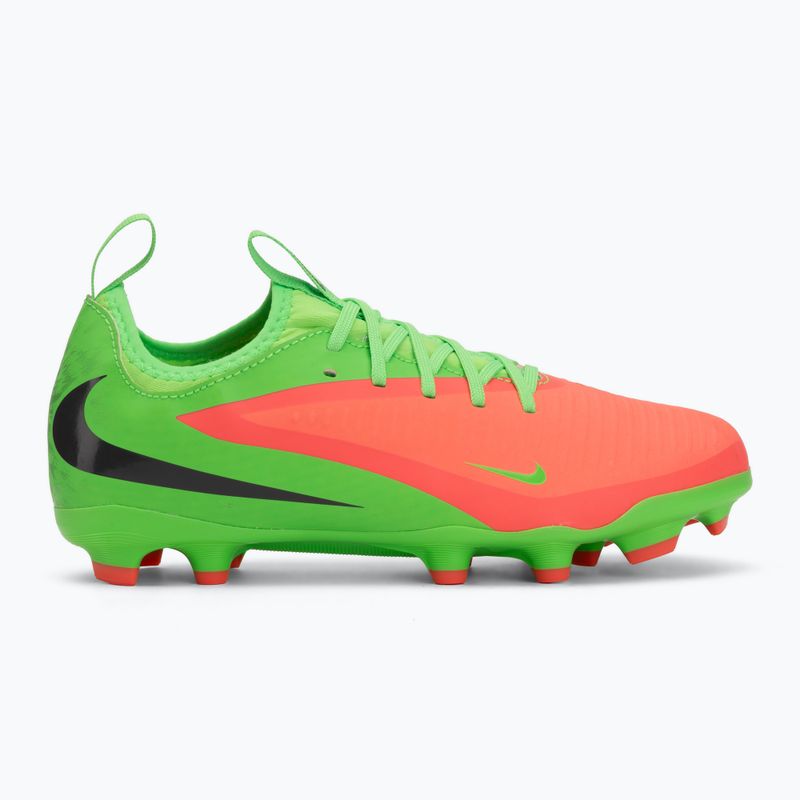 Buty piłkarskie dziecięce Nike Jr. Phantom 6 Low Academy Erling Haaland FG hot punch/green strike/black 2