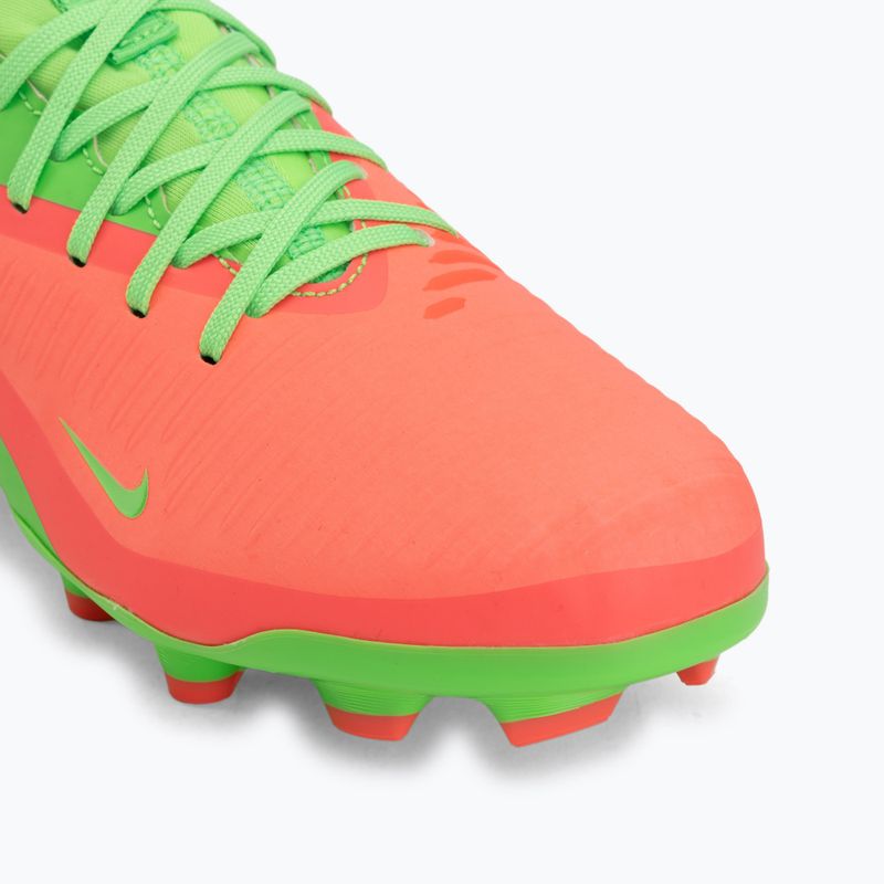 Buty piłkarskie dziecięce Nike Jr. Phantom 6 Low Academy Erling Haaland FG hot punch/green strike/black 7