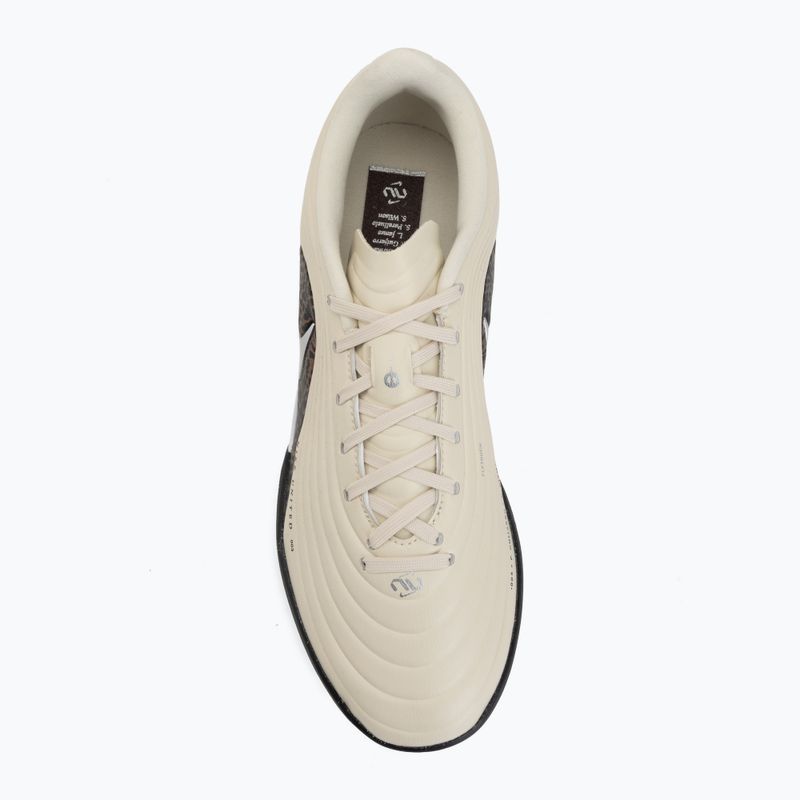 Buty piłkarskie męskie Nike United Tiempo Maestro Academy TF fossil/burgundy crush/metallic silver 5