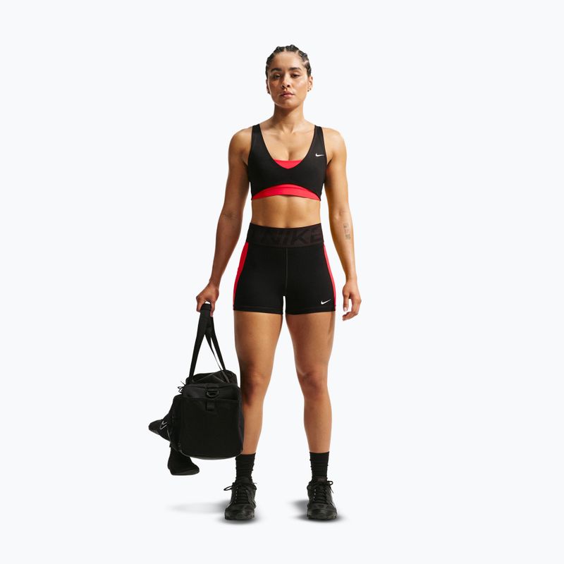 Biustonosz treningowy Nike Pro Sculpt Medium Support black/light crimson/white 2