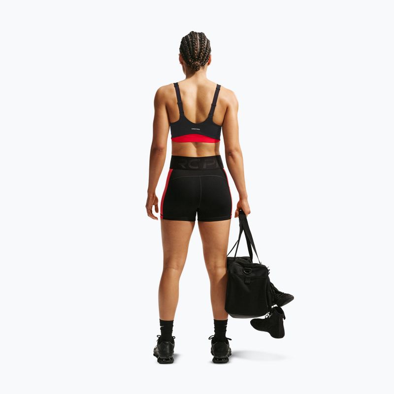 Biustonosz treningowy Nike Pro Sculpt Medium Support black/light crimson/white 3