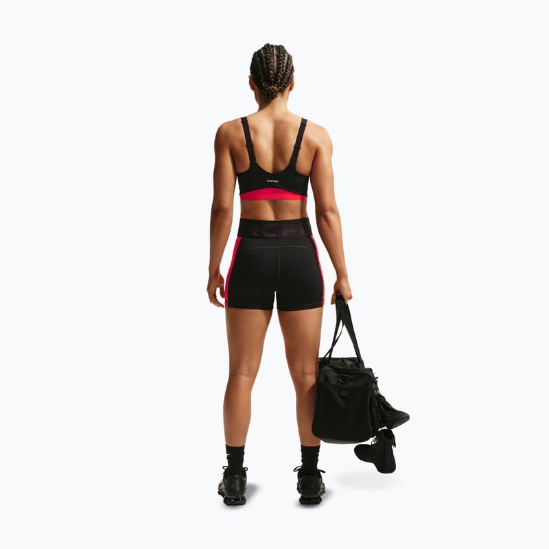 Spodenki treningowe damskie Nike Pro Sculpt Dri-Fit High-Waisted Biker 5" black/light crimson/white 3