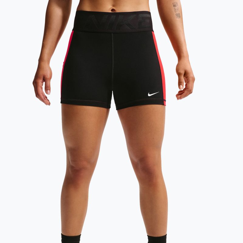Spodenki treningowe damskie Nike Pro Sculpt Dri-Fit High-Waisted Biker 5" black/light crimson/white 5