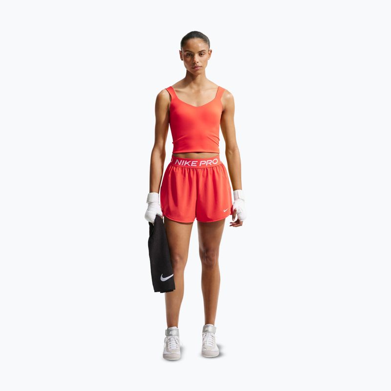 Koszulka treningowa damska Nike Pro Sculpt Medium Support Padded Tank light crimson/white 2