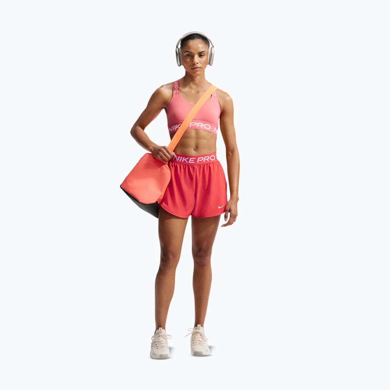 Spodenki treningowe damskie Nike Pro 2in1 light crimson/white 2