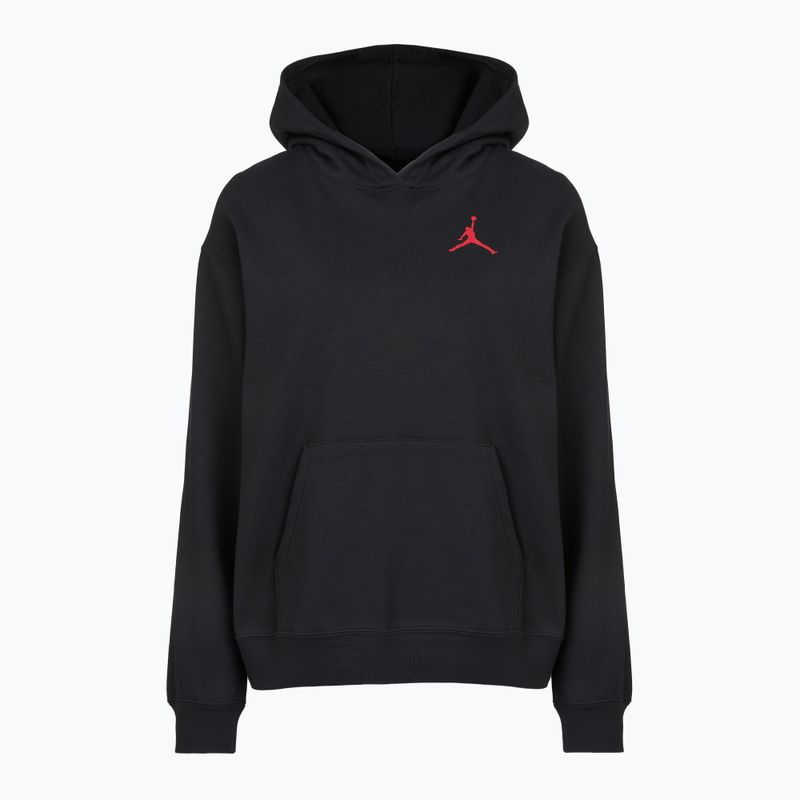 Bluza damska Jordan Fleece Hoodie black/gym red 6