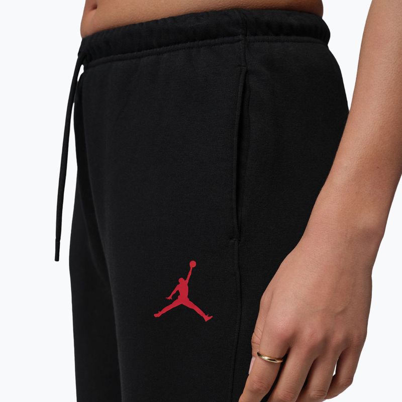 Spodnie damskie  Jordan Fleece black/gym red 4