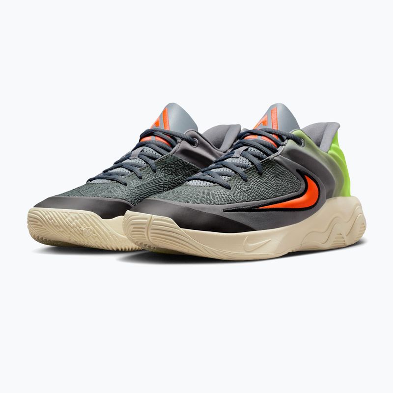 Buty do koszykówki męskie Nike Giannis Immortality 4 cool grey/volt/total crimson 3