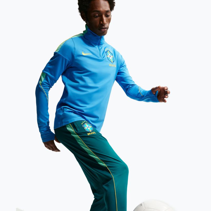 Spodnie piłkarskie męskie Nike Brazil Academy Pro Dri-Fit geode teal/light menta/midwest gold 4