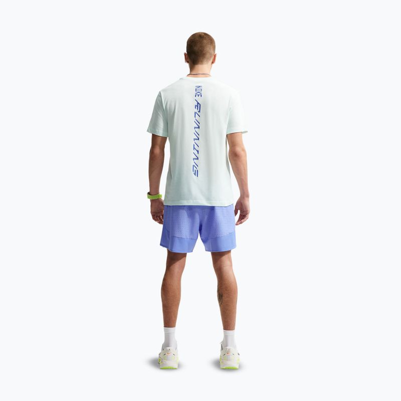Koszulka do biegania męska Nike AeroSwift Dri-Fit barely green/lapis 3