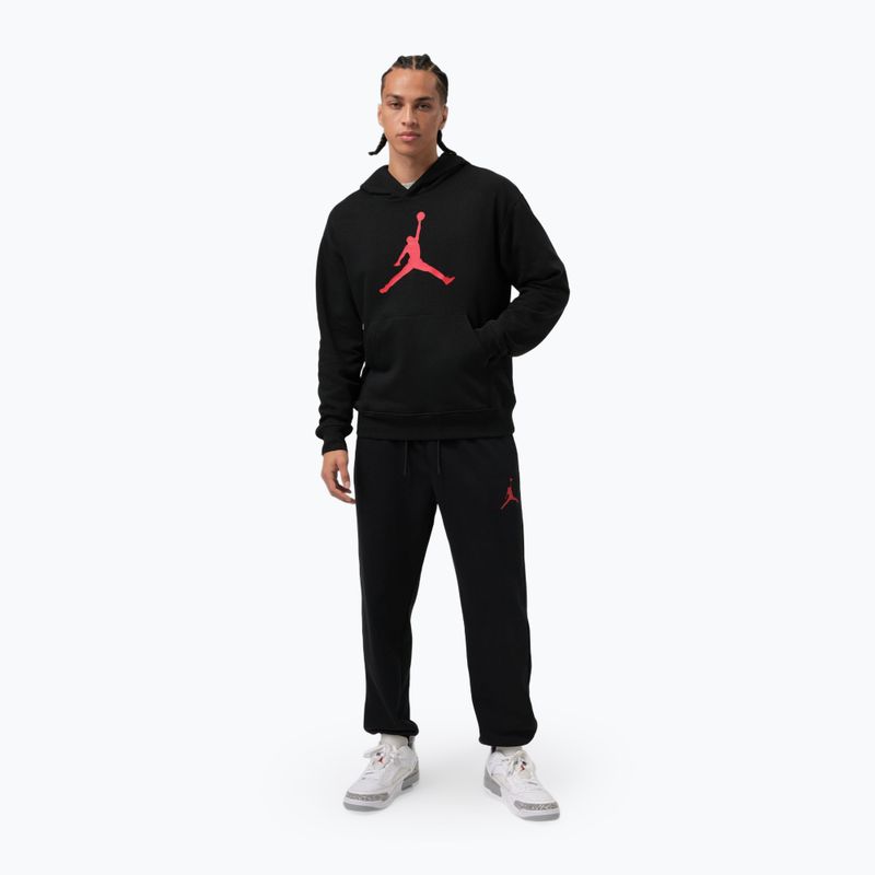 Bluza męska  Jordan Pullover Hoodie black/gym red 2