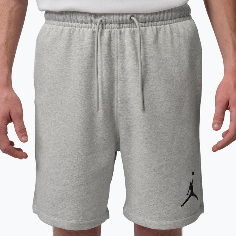 Spodenki męskie  Jordan Fleece grey heather/black 3