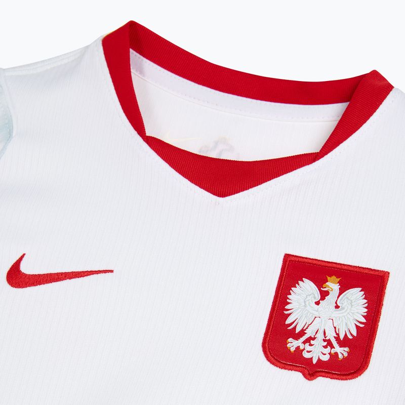 Komplet reprezentacji Polski dziecięcy domowy Nike Dri-Fit white/field silver 4