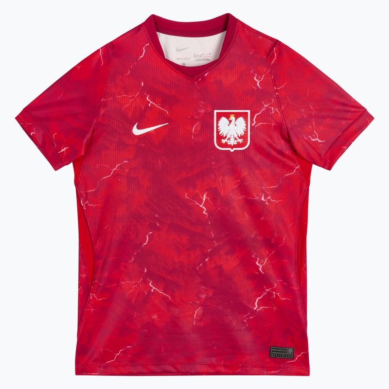 Koszulka reprezentacji Polski dziecięca wyjazdowa Nike Dri-Fit 2026 noble red/sport red 3