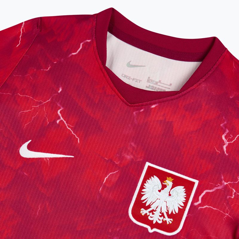 Koszulka reprezentacji Polski dziecięca wyjazdowa Nike Dri-Fit 2026 noble red/sport red 4