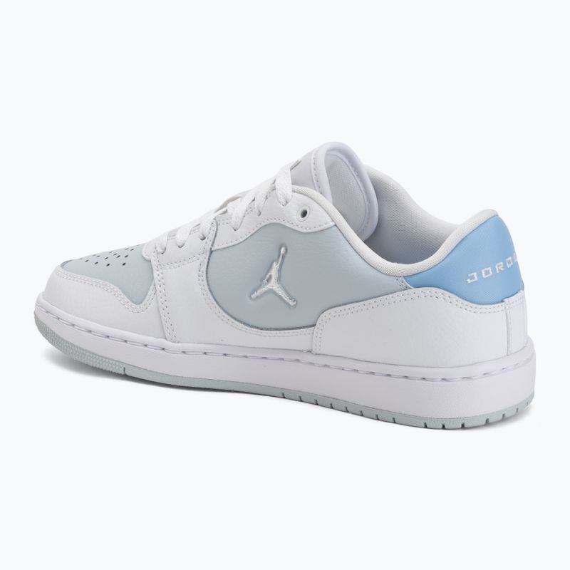 Buty damskie Jordan Court Connect Low white/aura/psychic blue 3