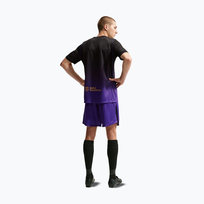 Spodenki piłkarskie męskie Nike FC Barcelona 2026/27 Stadium Away field purple/black/black 3