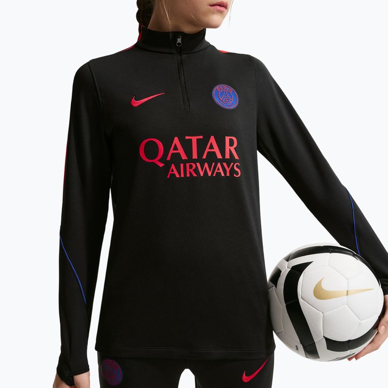 Bluza piłkarska dziecięca Nike Paris Saint-Germain Strike Dri-Fit Soccer Knit Drill Top black/global red/global red 4