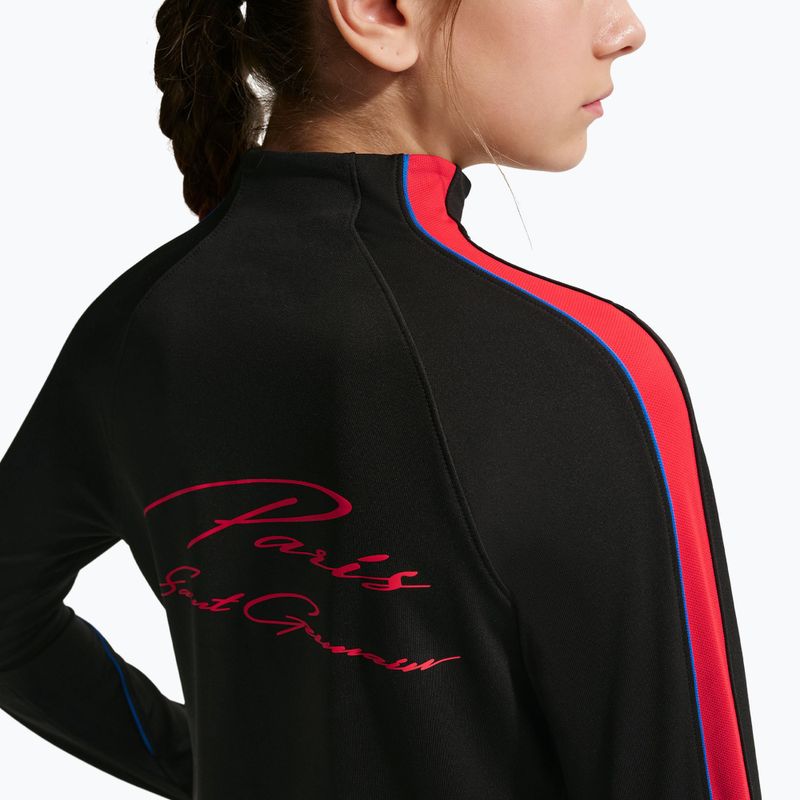 Bluza piłkarska dziecięca Nike Paris Saint-Germain Strike Dri-Fit Soccer Knit Drill Top black/global red/global red 6