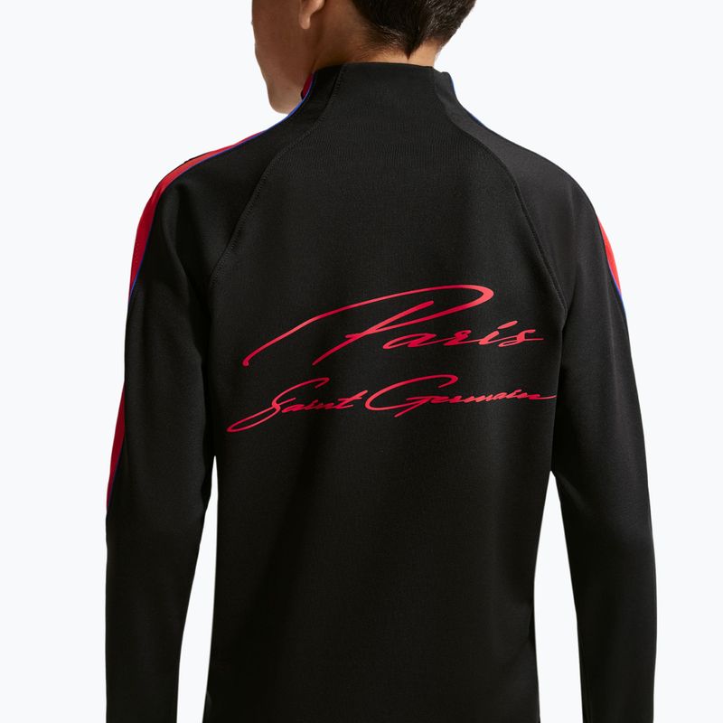 Bluza piłkarska dziecięca Nike Paris Saint-Germain Strike Dri-Fit Soccer Knit Drill Top black/global red/global red 7
