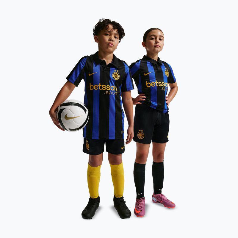 Spodenki piłkarskie dziecięce Nike Inter Milan Dri-Fit Stadium Home black/university gold 2