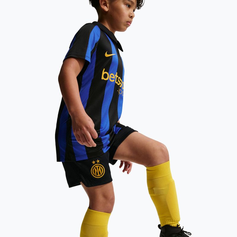 Spodenki piłkarskie dziecięce Nike Inter Milan Dri-Fit Stadium Home black/university gold 5