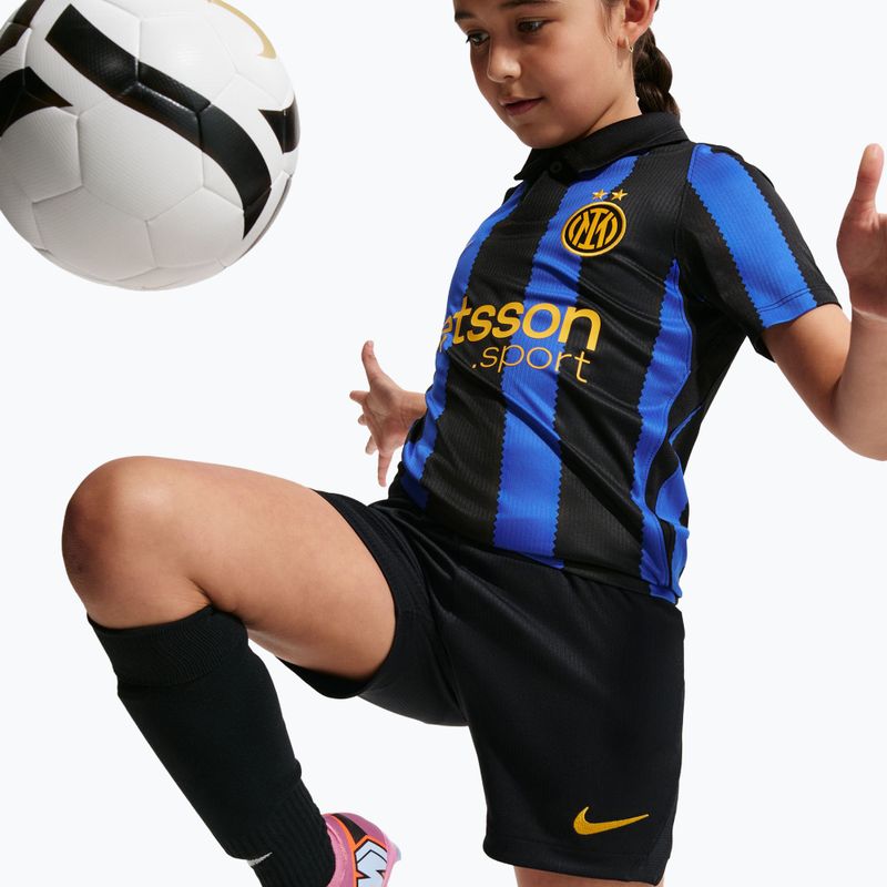 Spodenki piłkarskie dziecięce Nike Inter Milan Dri-Fit Stadium Home black/university gold 6