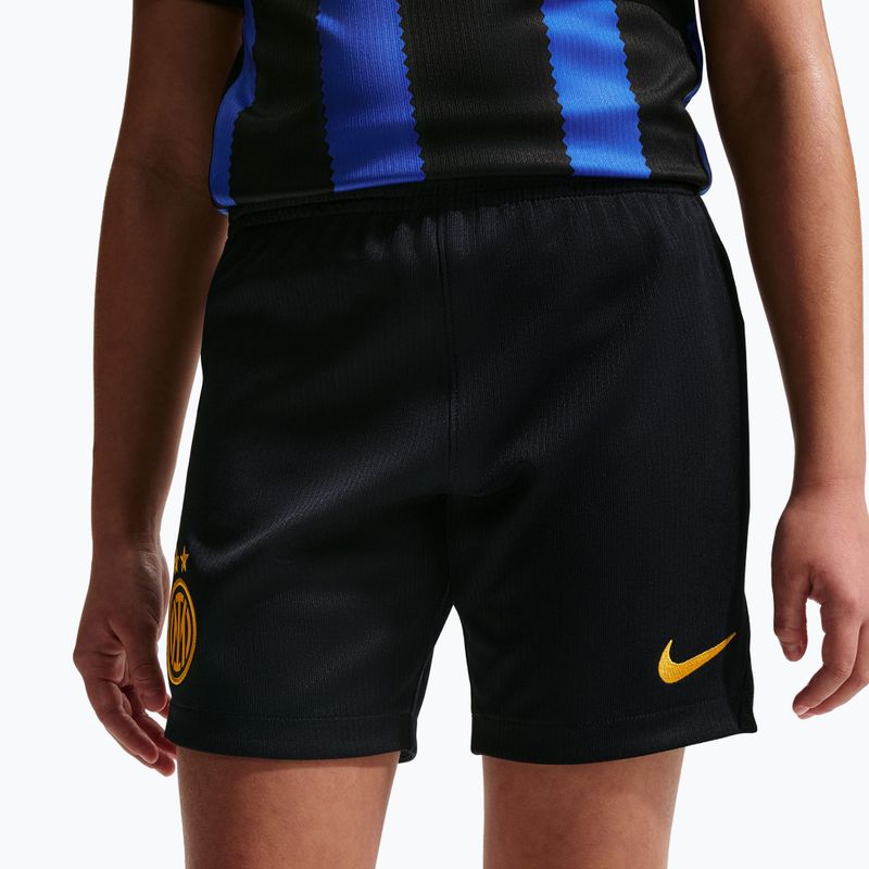 Spodenki piłkarskie dziecięce Nike Inter Milan Dri-Fit Stadium Home black/university gold 8