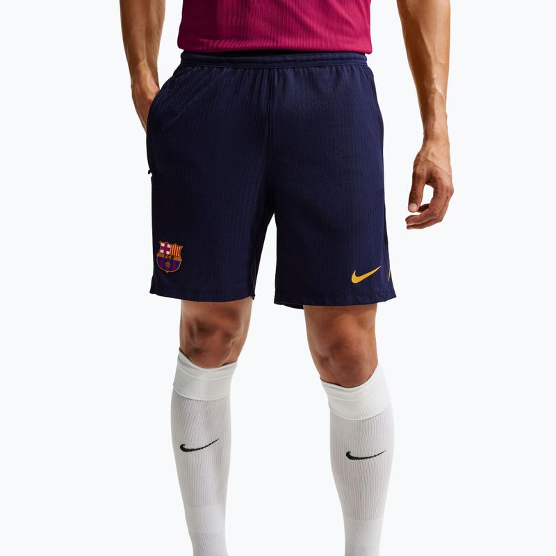 Spodenki piłkarskie męskie Nike FC Barcelona Dri-Fit ADV Strike Elite blackened blue/noble red/mineral yellow 5