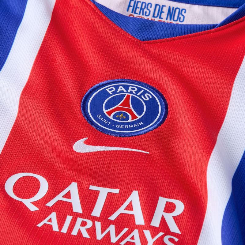 Koszulka piłkarska dziecięca Nike Paris Saint-Germain Dri-Fit Stadium Home old royal/white/university red/white 3