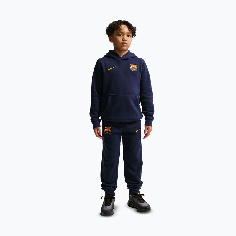 Spodnie dziecięce Nike FC Barcelona Club Jogger blackened blue/mineral yellow 2