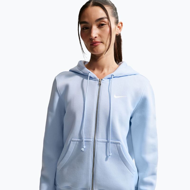 Bluza damska Nike Sportswear Phoenix Fleece Full Zip hydrogen blue/sail 4