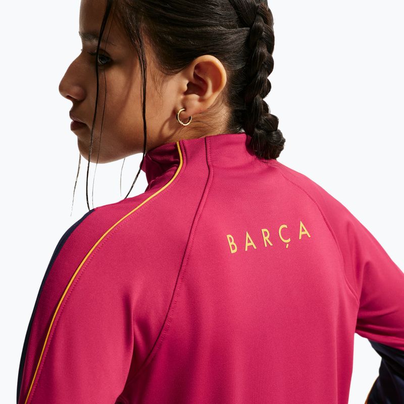 Bluza piłkarska dziecięca Nike FC Barcelona Strike Dri-Fit Soccer Knit Drill Top noble red/blackened blue/mineral yellow 6
