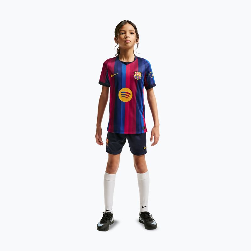 Koszulka piłkarska dziecięca Nike FC Barcelona Dri-Fit Stadium Home deep garnet/blue void/mineral yellow 5