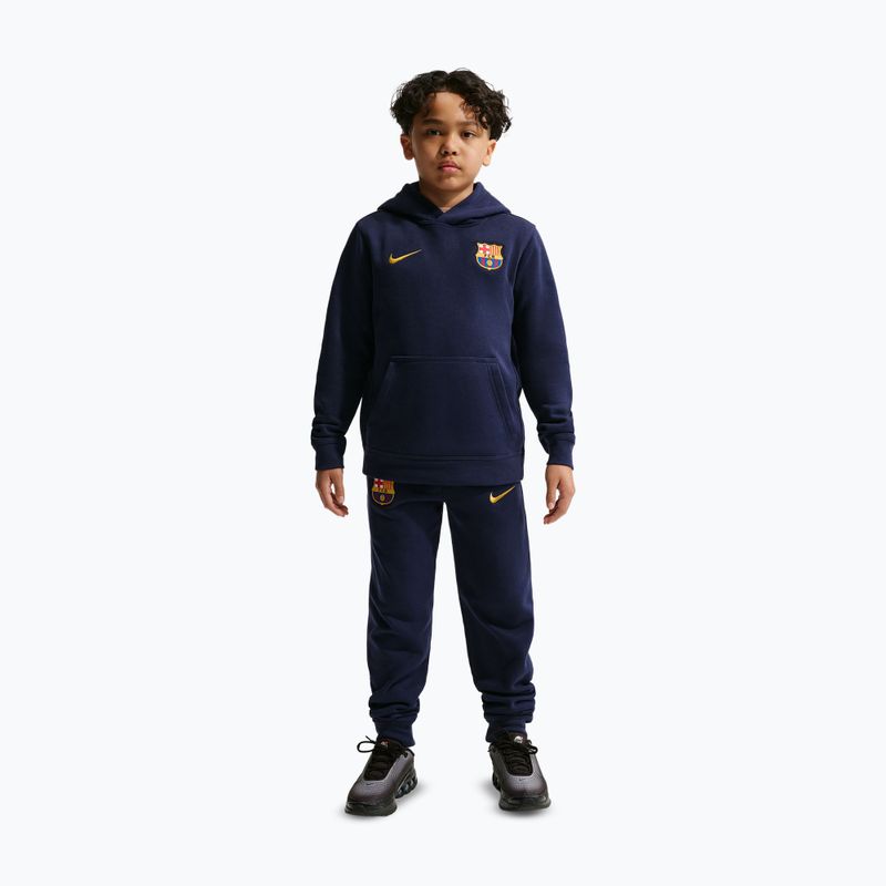 Bluza dziecięca Nike FC Barcelona Club blackened blue/mineral yellow 2