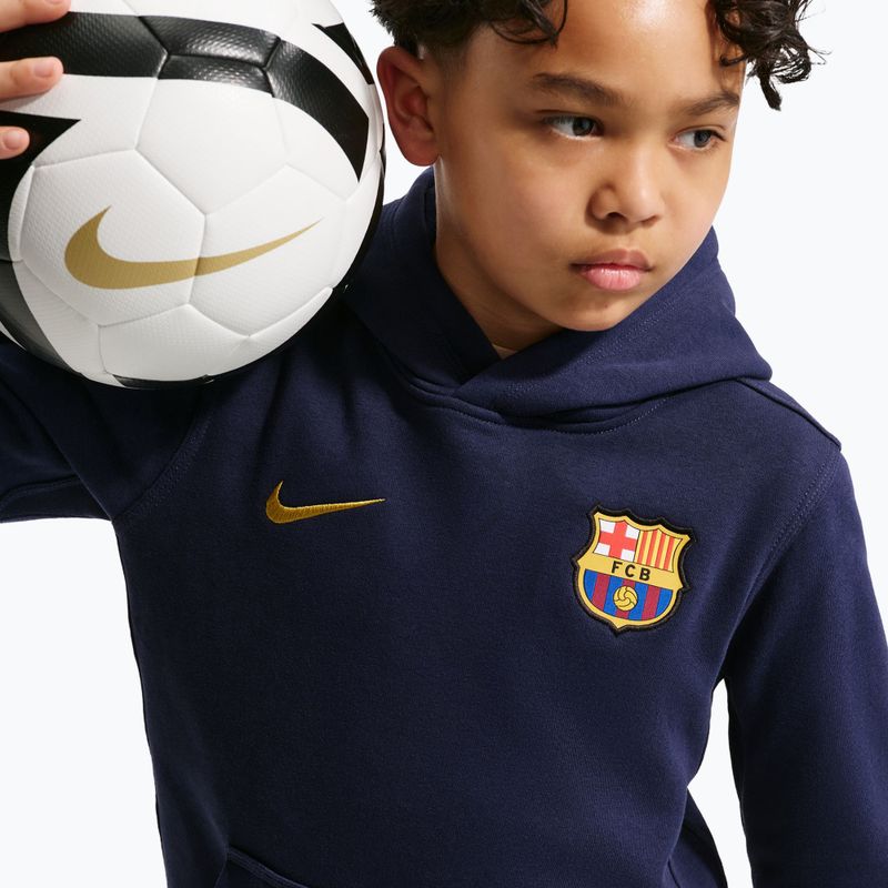 Bluza dziecięca Nike FC Barcelona Club blackened blue/mineral yellow 6