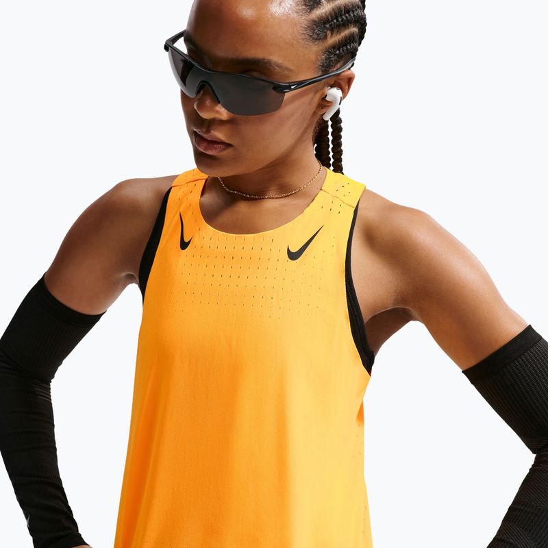 Koszulka do biegania damska Nike AeroSwift Dri-Fit ADV Singlet laser orange/black 4