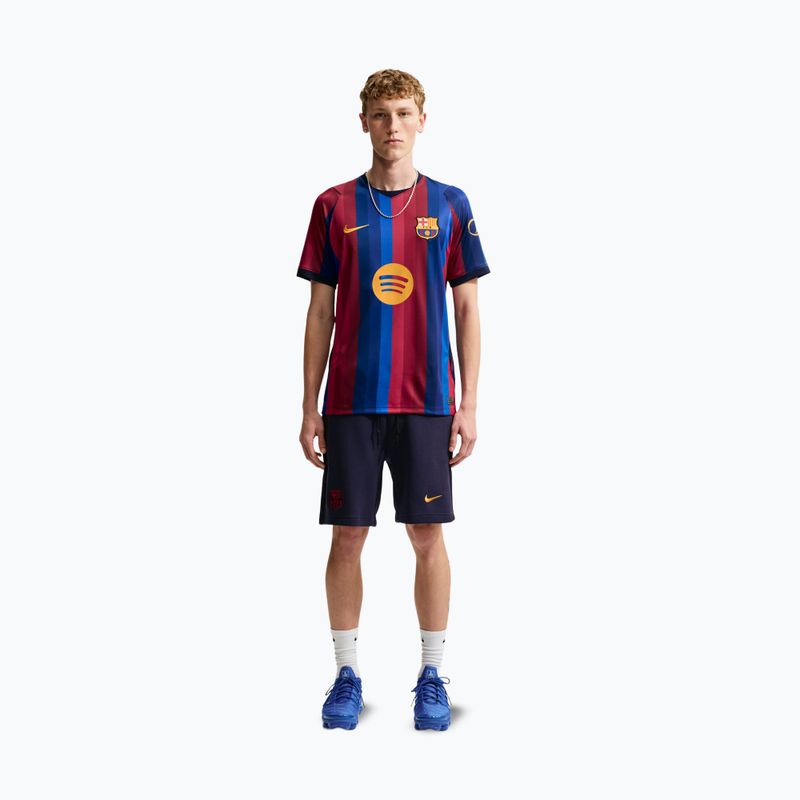 Koszulka piłkarska męska Nike FC Barcelona Dri-Fit Stadium Home deep garnet/blue void/mineral yellow 2