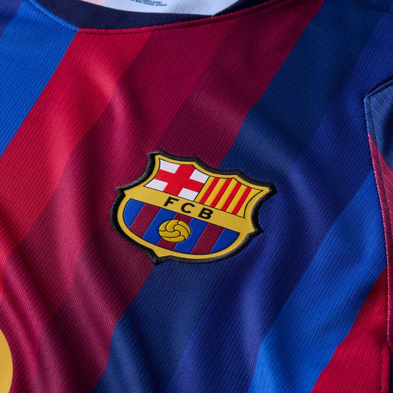 Koszulka piłkarska męska Nike FC Barcelona Dri-Fit Stadium Home deep garnet/blue void/mineral yellow 9