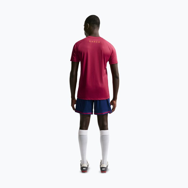 Koszulka piłkarska męska Nike FC Barcelona Strike Soccer Dri-Fit noble red/blackened blue/mineral yellow 3