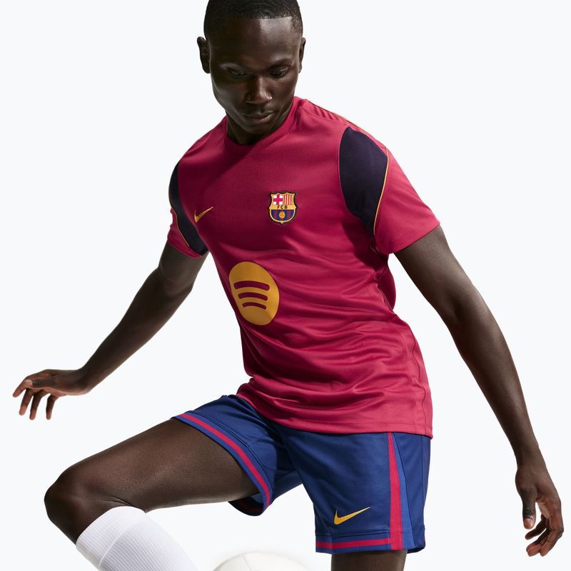 Koszulka piłkarska męska Nike FC Barcelona Strike Soccer Dri-Fit noble red/blackened blue/mineral yellow 4