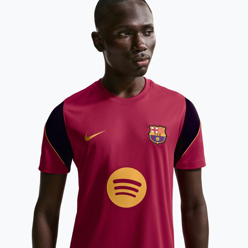 Koszulka piłkarska męska Nike FC Barcelona Strike Soccer Dri-Fit noble red/blackened blue/mineral yellow 5