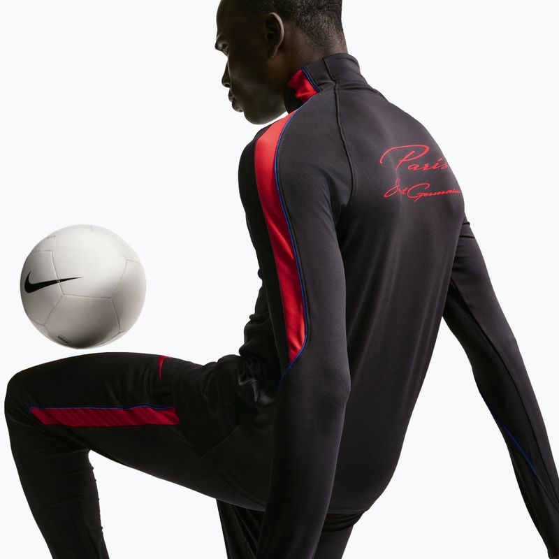 Bluza piłkarska męska Nike Paris Saint-Germain Strike Dri-Fit Soccer Knit Drill Top black/global red/global red 6
