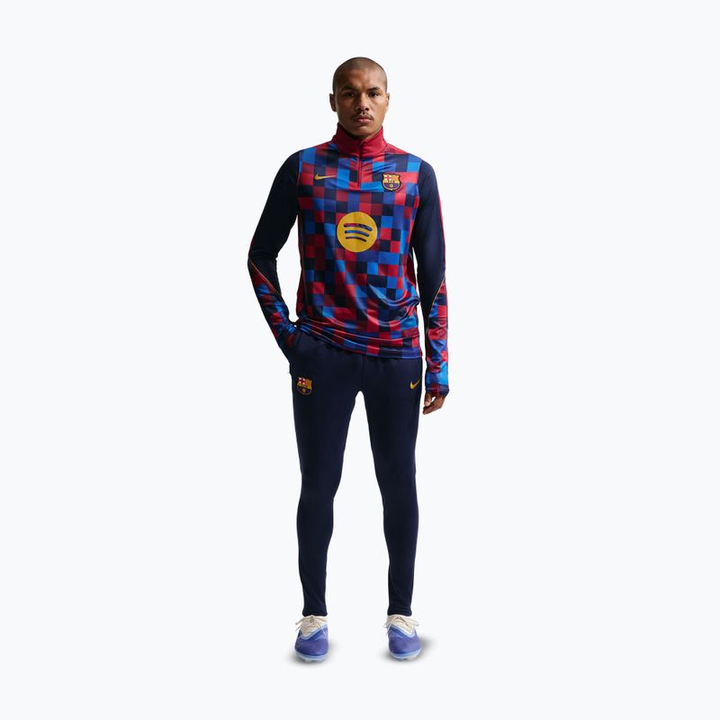 Spodnie piłkarskie męskie Nike FC Barcelona Strike Dri-Fit blackened blue/noble red/yellow 2