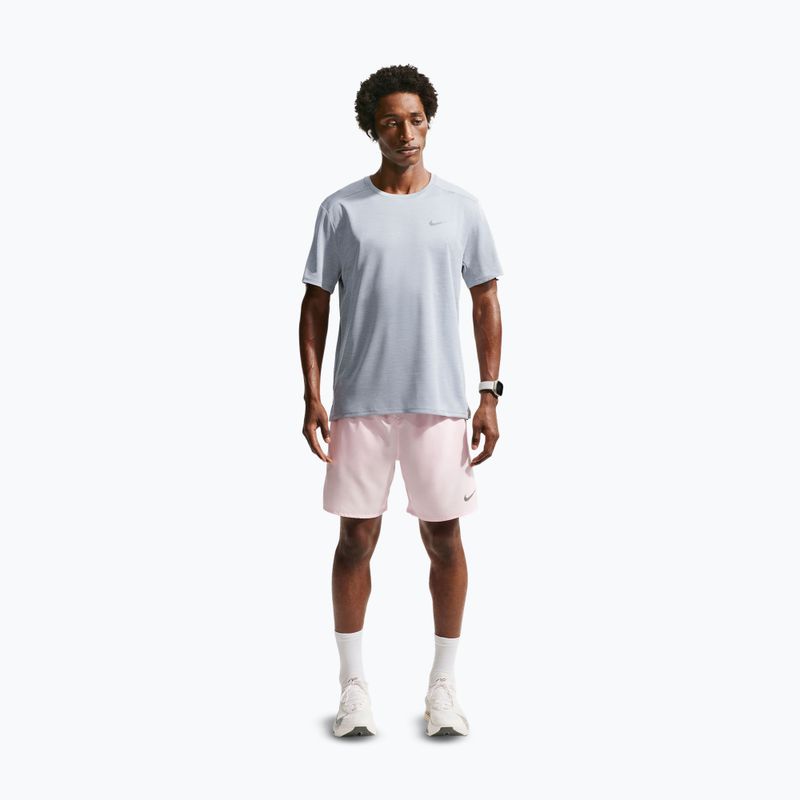 Koszulka do biegania męska Nike Miler Dri-Fit UV grey fog/particle grey 2