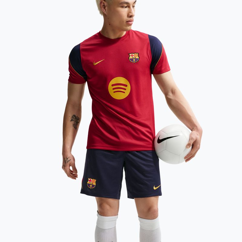 Spodenki piłkarskie męskie Nike FC Barcelona Strike blackened blue/noble red/mineral yellow 4
