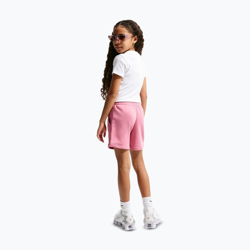 Spodenki dziecięce Nike Sportswear Club Fleece peony/peony/white 3