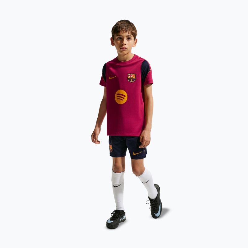 Koszulka piłkarska dziecięca Nike FC Barcelona Strike Dri-Fit noble red/blackened blue 2