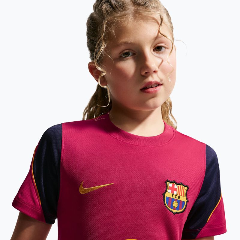 Koszulka piłkarska dziecięca Nike FC Barcelona Strike Dri-Fit noble red/blackened blue 6