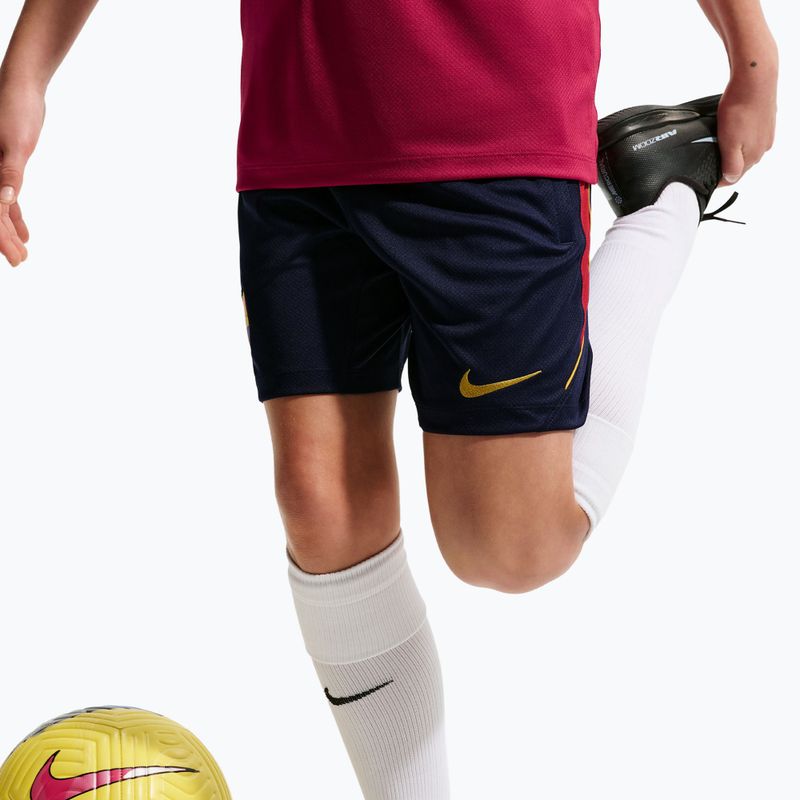 Spodenki piłkarskie dziecięce Nike FC Barcelona Strike blackened blue/noble red/mineral yellow 8